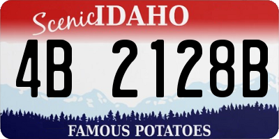 ID license plate 4B2128B