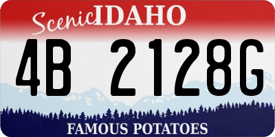 ID license plate 4B2128G