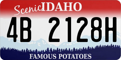 ID license plate 4B2128H