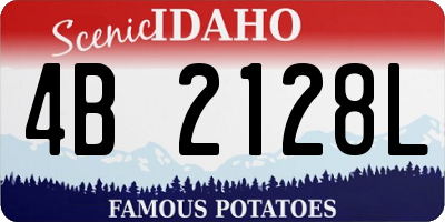 ID license plate 4B2128L