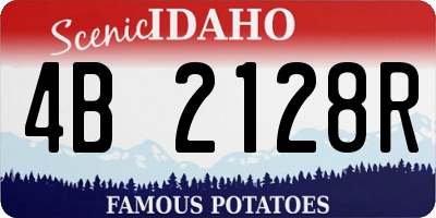 ID license plate 4B2128R
