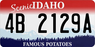 ID license plate 4B2129A