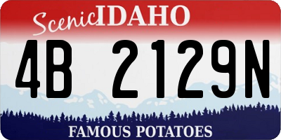 ID license plate 4B2129N