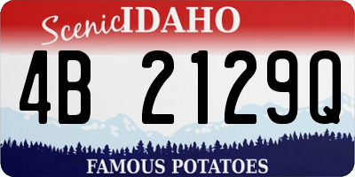 ID license plate 4B2129Q