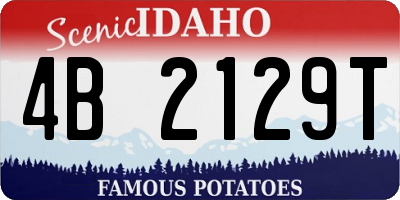 ID license plate 4B2129T