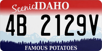 ID license plate 4B2129V