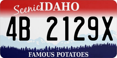 ID license plate 4B2129X