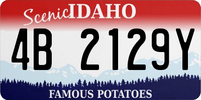 ID license plate 4B2129Y