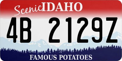 ID license plate 4B2129Z