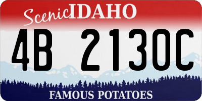 ID license plate 4B2130C