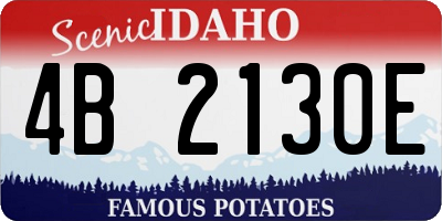 ID license plate 4B2130E