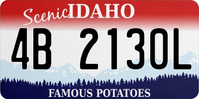ID license plate 4B2130L