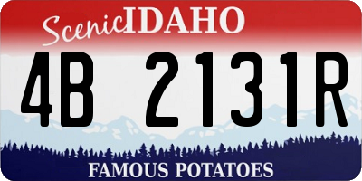 ID license plate 4B2131R