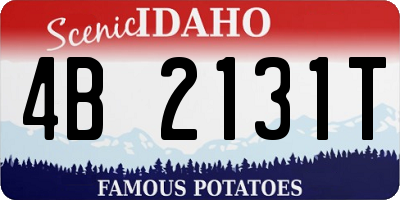 ID license plate 4B2131T