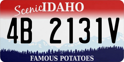 ID license plate 4B2131V