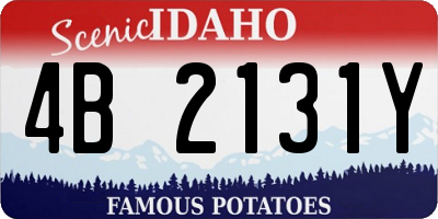 ID license plate 4B2131Y