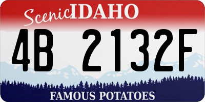 ID license plate 4B2132F