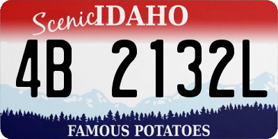 ID license plate 4B2132L