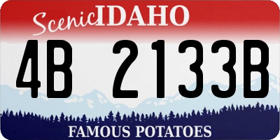 ID license plate 4B2133B