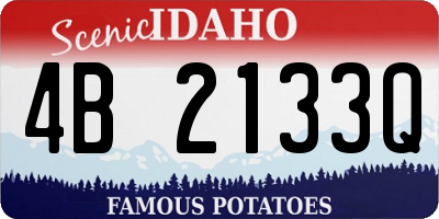 ID license plate 4B2133Q