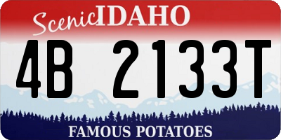 ID license plate 4B2133T