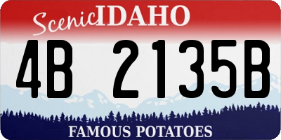 ID license plate 4B2135B