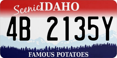 ID license plate 4B2135Y