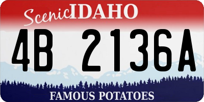 ID license plate 4B2136A