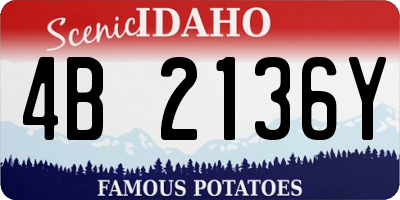ID license plate 4B2136Y