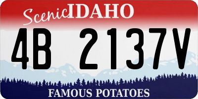ID license plate 4B2137V
