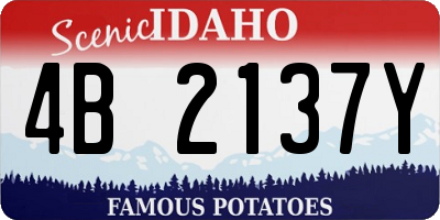 ID license plate 4B2137Y
