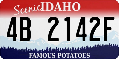ID license plate 4B2142F