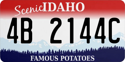ID license plate 4B2144C