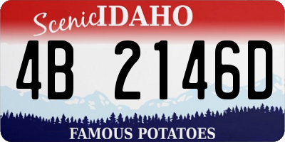 ID license plate 4B2146D