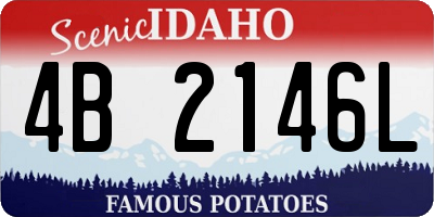 ID license plate 4B2146L