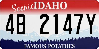 ID license plate 4B2147Y