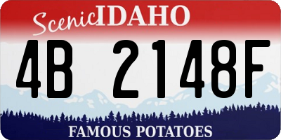 ID license plate 4B2148F