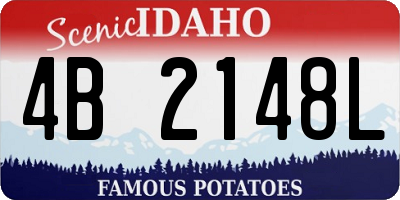 ID license plate 4B2148L