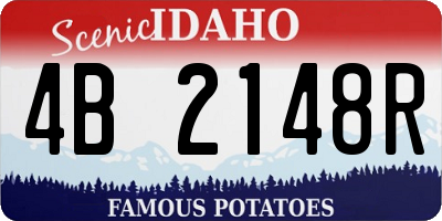 ID license plate 4B2148R