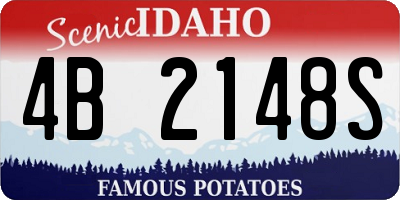 ID license plate 4B2148S