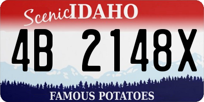 ID license plate 4B2148X