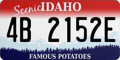 ID license plate 4B2152E