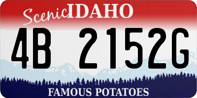 ID license plate 4B2152G