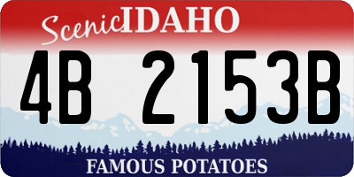 ID license plate 4B2153B