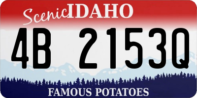 ID license plate 4B2153Q