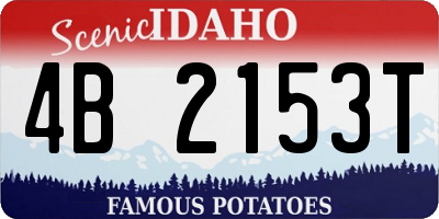 ID license plate 4B2153T