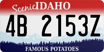 ID license plate 4B2153Z