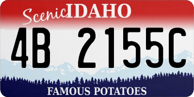ID license plate 4B2155C
