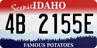 ID license plate 4B2155E