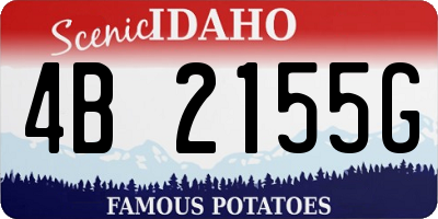 ID license plate 4B2155G